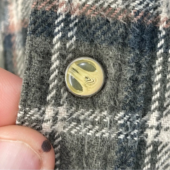 Moose Creek Pearl Snap Flannel Shirt Men’s Medium Thick Heavyweight 100% Cotton - Picture 7 of 9